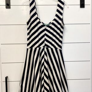 Navy striped sailor dress